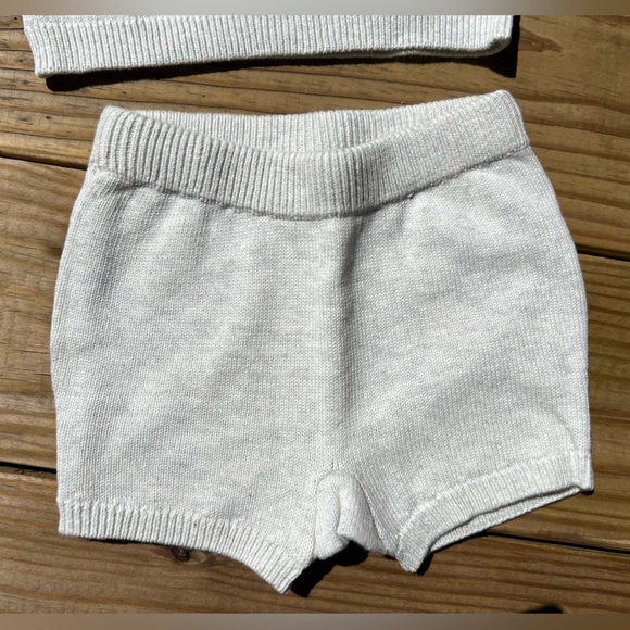 Carter’s 3M Gray Knit Baby 2 Piece Shorts and Tank Top Matching Set - Picture 4 of 8